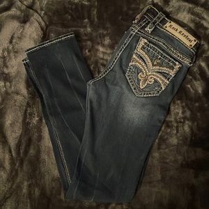 Womens size 27 mid-rise straight Rock Revival jean